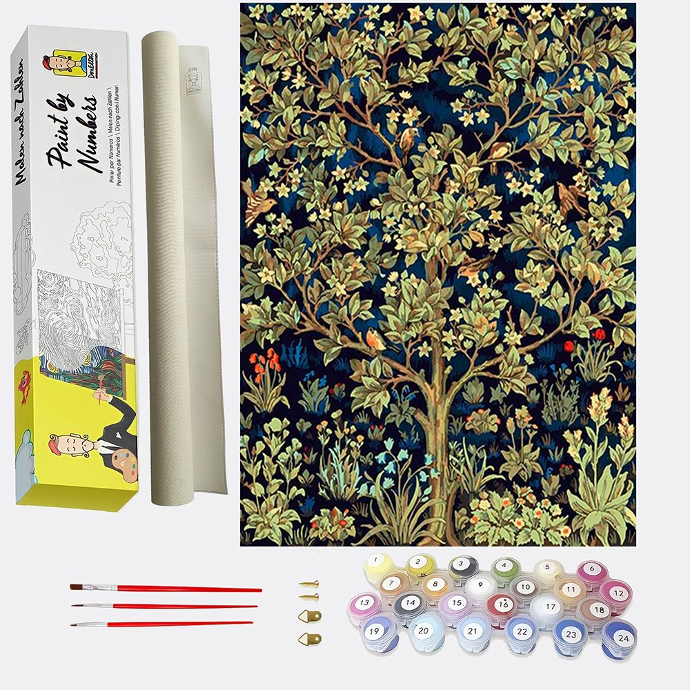 William Morris Tree of Life Paint by Numbers Adult Kit DIY Famous