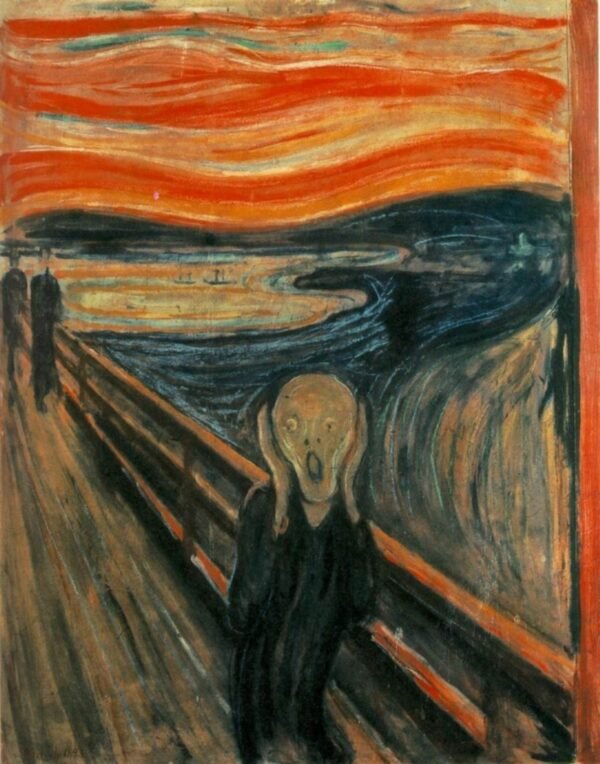 DonElton's Paint by numbers kit Dan Robbins Scream painting