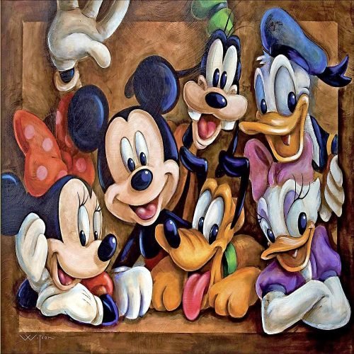 DonElton's Paint by numbers kit Mickey Friends painting