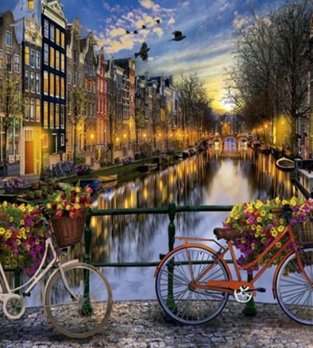 DonElton's Paint by numbers kit Amsterdam painting