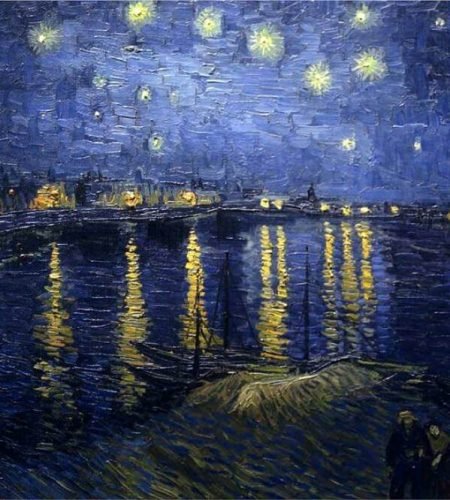 DonElton's Paint by numbers kit Van Gogh Starry night painting